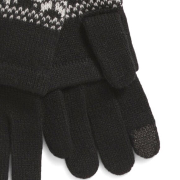 NEW HANNAH ROSE Merino Wool 3 In 1 Glove With Snowflake Fair Isle Pattern 261TN - Picture 3 of 4